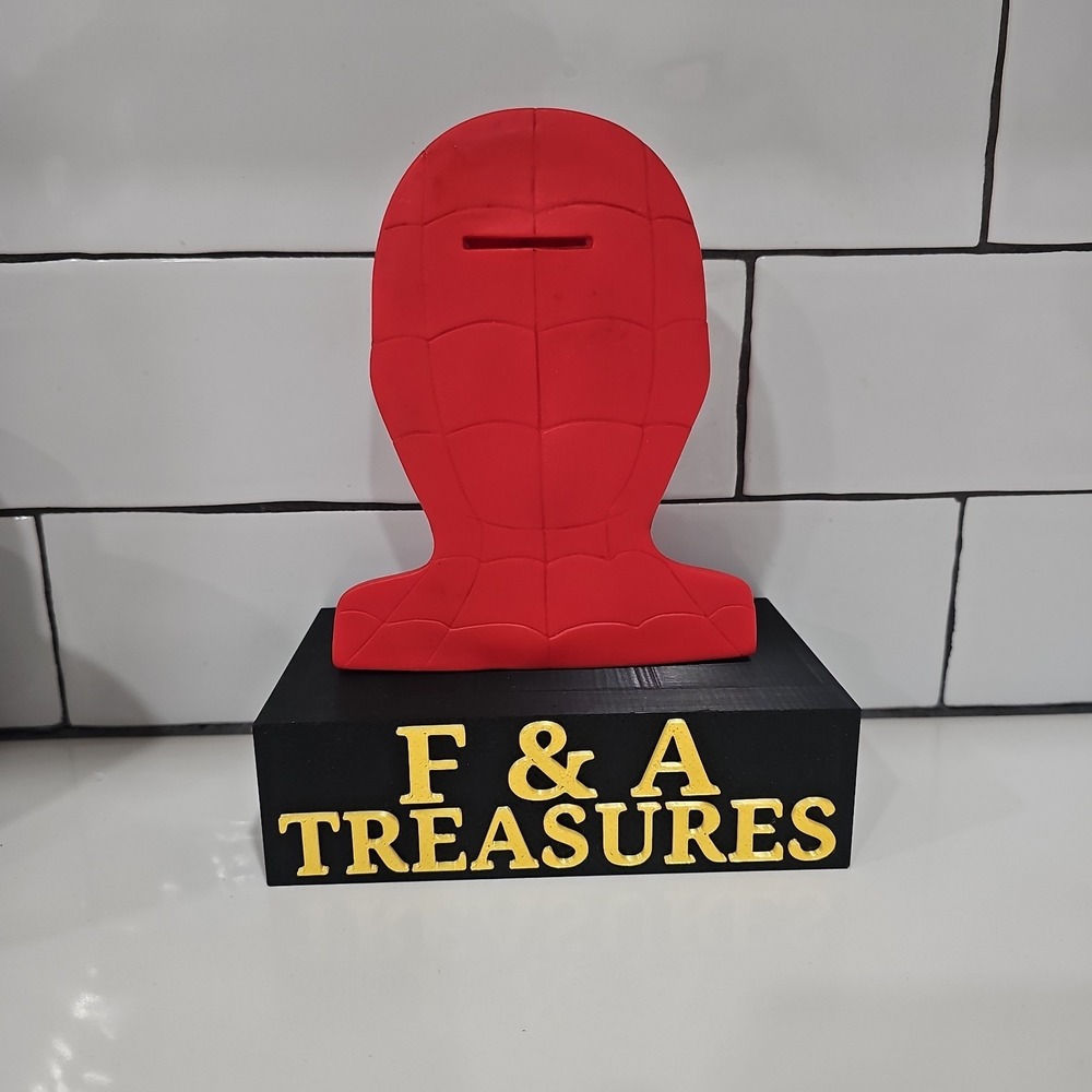 Vintage 1986 Marvel Comics Amazing Spider-Man Vinyl Coin Bank 5 3/4 In Tall - Picture 2 of 4